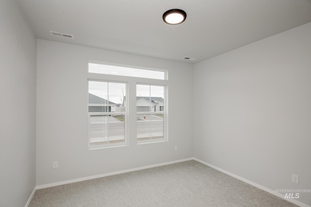 view of carpeted empty room