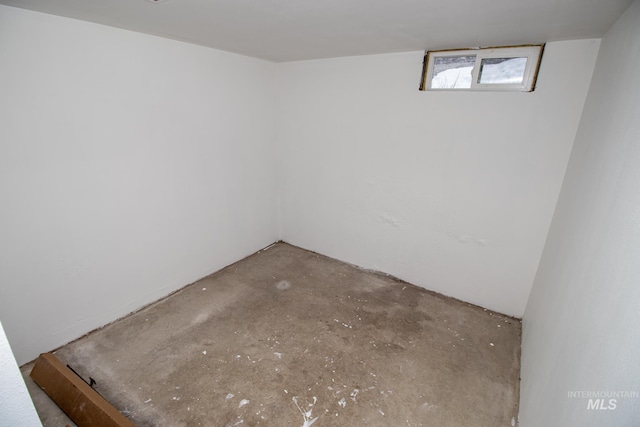 empty room with concrete floors