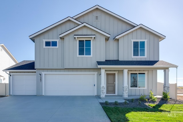 8150 E Bright Angel Dr, Nampa, ID 83687 - view of front of property with roof with shingles and board and batten siding