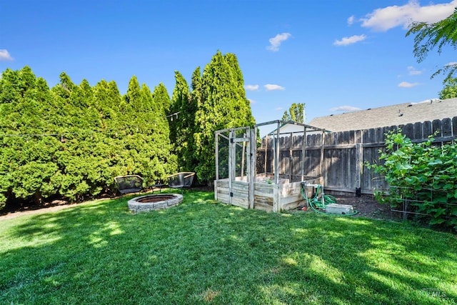 8116 Waterleaf Ave, Nampa, ID 83687 - view of yard with a fire pit