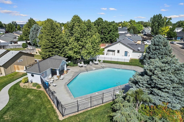 8116 Waterleaf Ave, Nampa, ID 83687 - view of swimming pool featuring a residential view and a patio