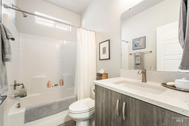 421 S Curtis Unit 128, Boise, ID 83705 - full bath with toilet, shower / bathtub combination with curtain, and vanity
