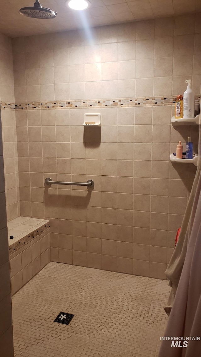 bathroom with walk in shower