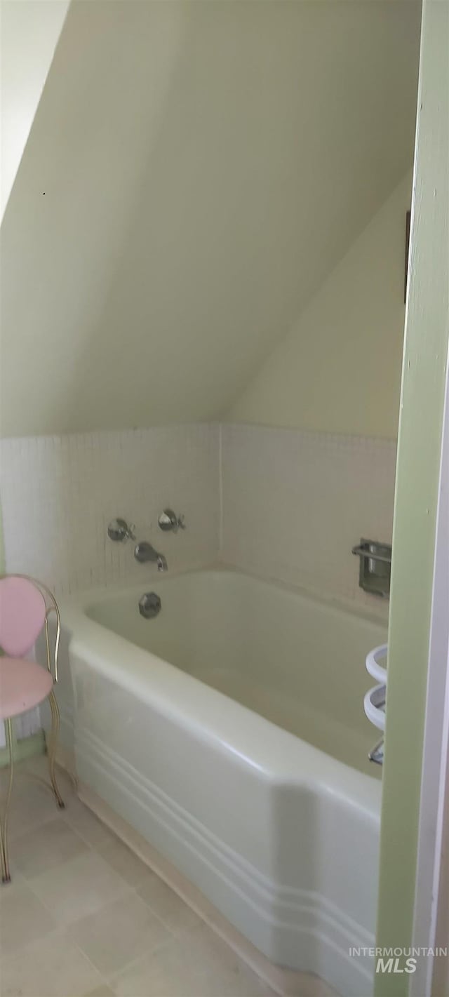 bathroom with a bath