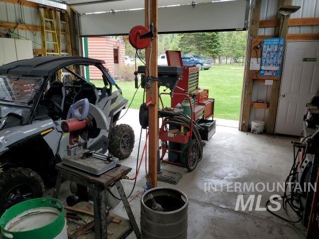 3460 American River Rd, Elk City, ID 83525 - view of garage