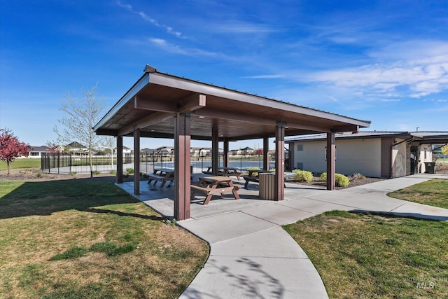 6009 W Riva Capri St, Meridian, ID 83646 - view of home's community with fence, a gazebo, and a yard
