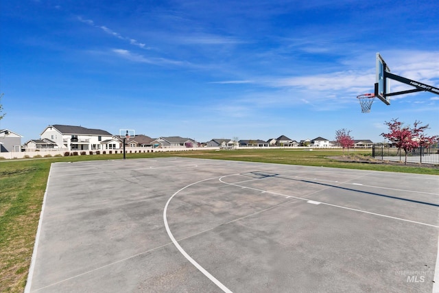 6009 W Riva Capri St, Meridian, ID 83646 - view of sport court with a yard, a residential view, and community basketball court