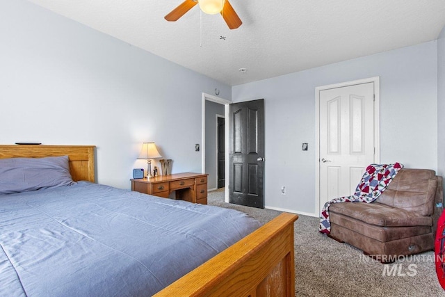 16042 N Saint Helens Dr, Nampa, ID 83651 - bedroom with baseboards, carpet, and ceiling fan