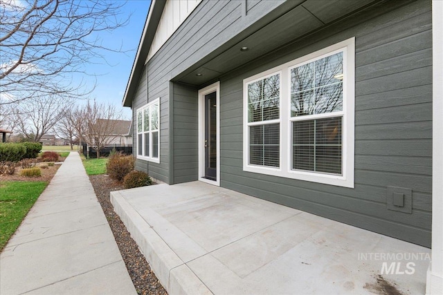 exterior space featuring a patio