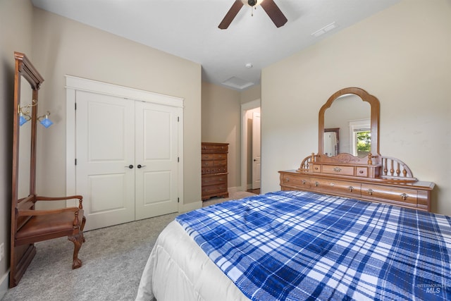 1573 E Commander St, Meridian, ID 83646 - carpeted bedroom featuring a closet and ceiling fan