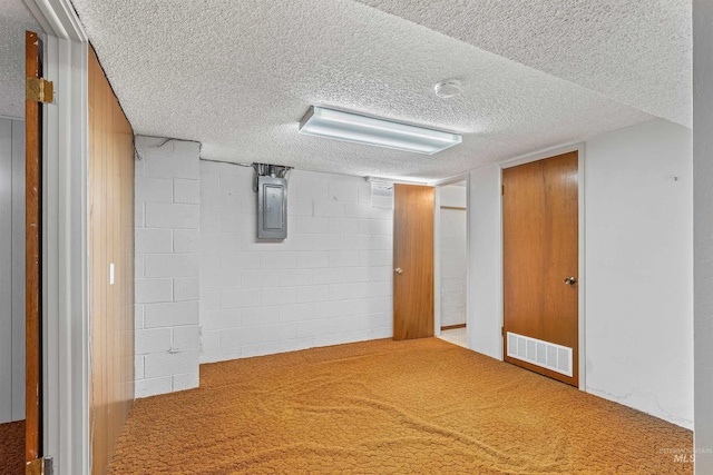 1332 Burrell Ave, Lewiston, ID 83501 - finished below grade area with electric panel, concrete block wall, and a textured ceiling