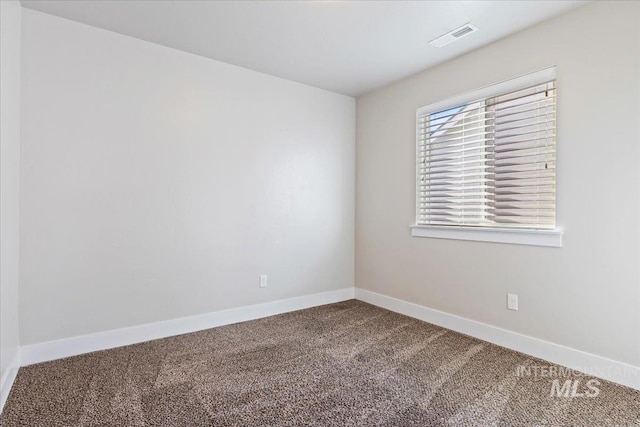 view of carpeted empty room