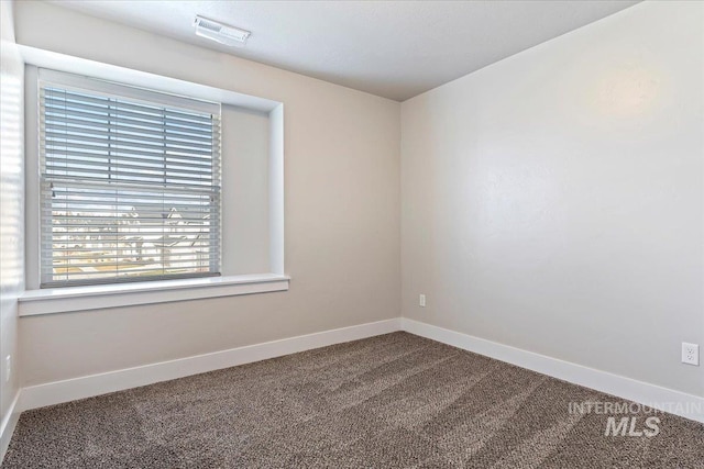 view of carpeted empty room