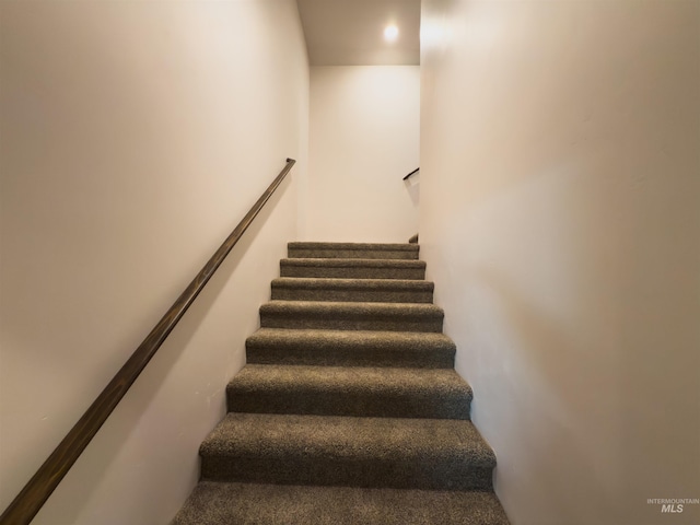 view of stairway