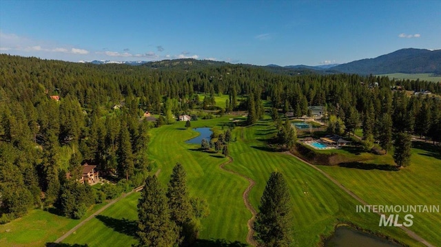3872 Brookside Dr, New Meadows, ID 83654 - aerial view of a forest and a water and mountain view