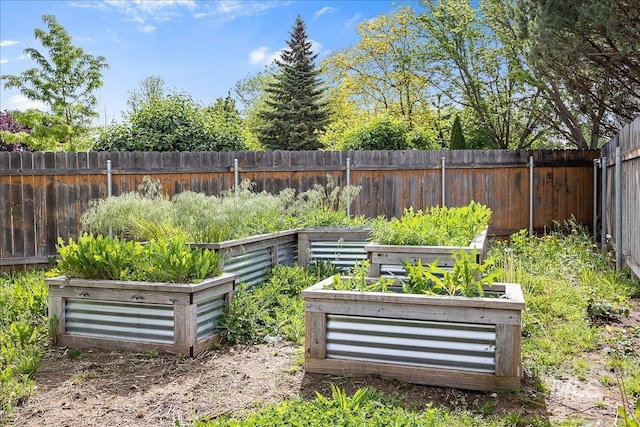4112 W Cherrytree Ct, Meridian, ID 83642 - fenced backyard with a vegetable garden