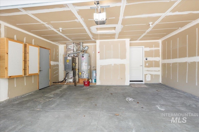 4112 W Cherrytree Ct, Meridian, ID 83642 - garage with water heater and heating unit