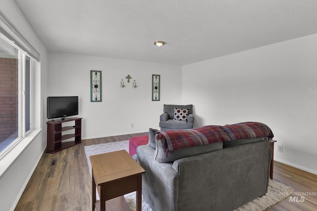3308 Iowa Ave, Caldwell, ID 83605 - living room featuring wood finished floors and baseboards