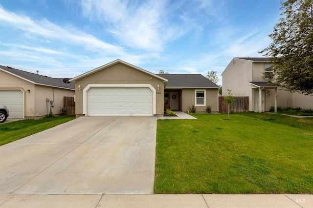 3422 Vistapark Dr, Caldwell, ID 83605 - single story home featuring concrete driveway, an attached garage, and stucco siding