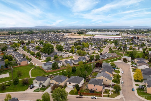 3422 Vistapark Dr, Caldwell, ID 83605 - aerial view of property's location with nearby suburban area and a mountainous background