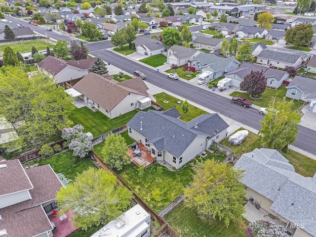 aerial perspective of suburban area