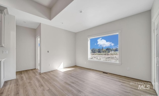 interior space featuring light hardwood / wood-style flooring