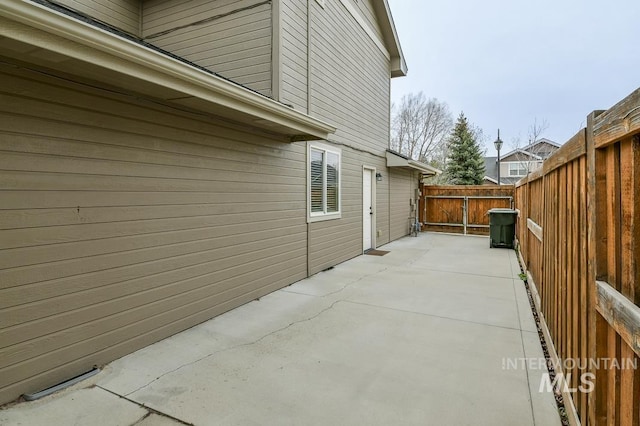 view of patio with fence