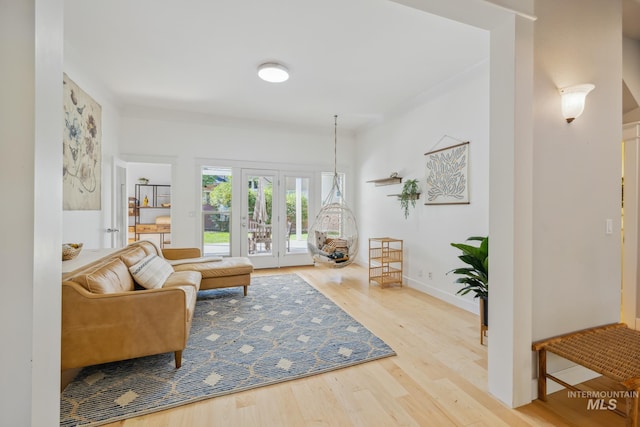 327 E Rockingham Dr, Eagle, ID 83616 - sitting room with wood finished floors and baseboards