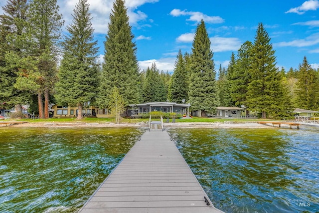 4076 Warren Wagon Rd, Mccall, ID 83638 - dock area featuring a water view