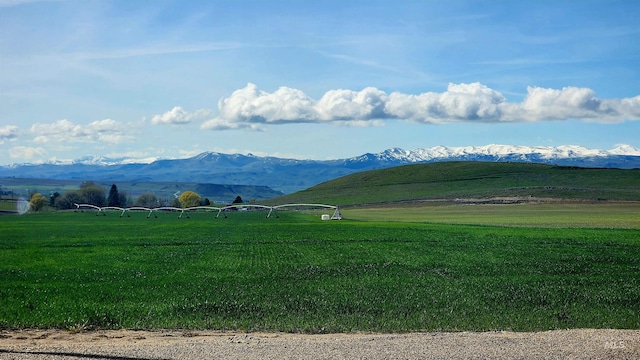 property view of mountains featuring a rural view