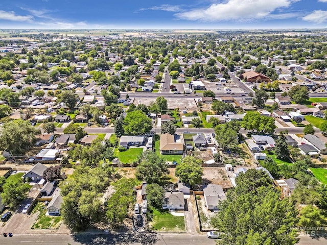 bird's eye view with a residential view