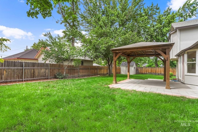 2943 S Zach Pl, Boise, ID 83706 - view of yard with a patio area and a gazebo