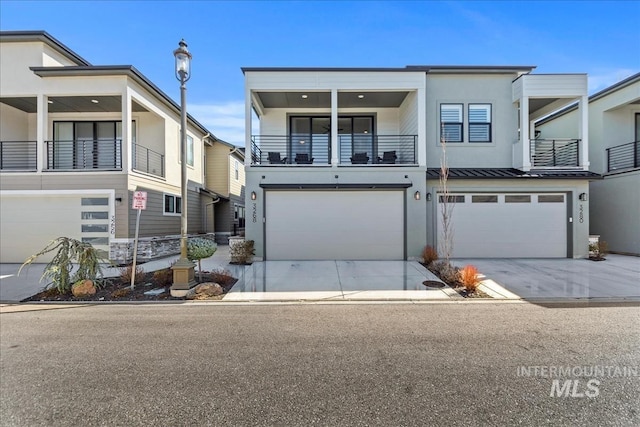 3268 S Sedgebrook Ln, Eagle, ID 83616 - view of front of property featuring stucco siding, an attached garage, and concrete driveway