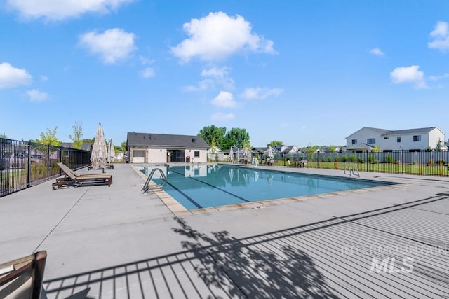 12524 W Shortcreek, Star, ID 83669 - community pool with a patio area and a residential view