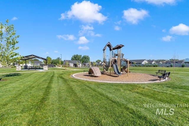 12524 W Shortcreek, Star, ID 83669 - communal playground featuring a yard and a residential view
