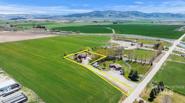 23 N 950 E, Declo, ID 83323 - aerial view with a rural view and a mountain view