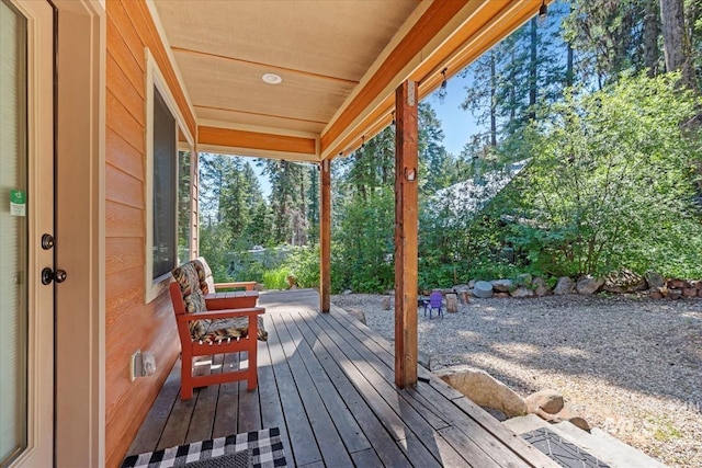 23 Waterline Ln, Cascade, ID 83611 - view of wooden terrace