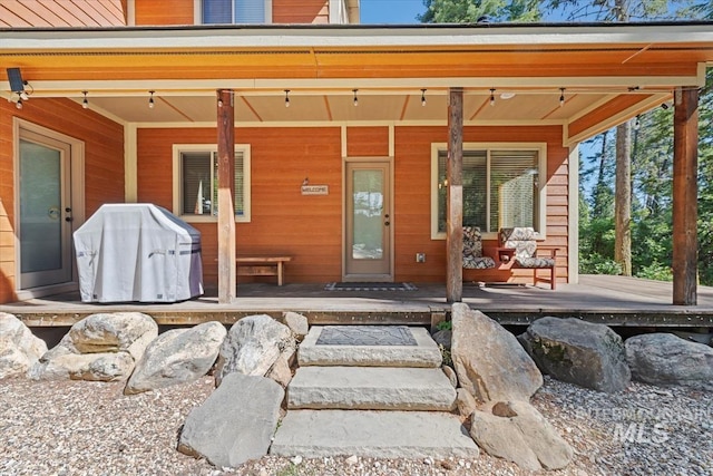 23 Waterline Ln, Cascade, ID 83611 - view of exterior entry featuring covered porch