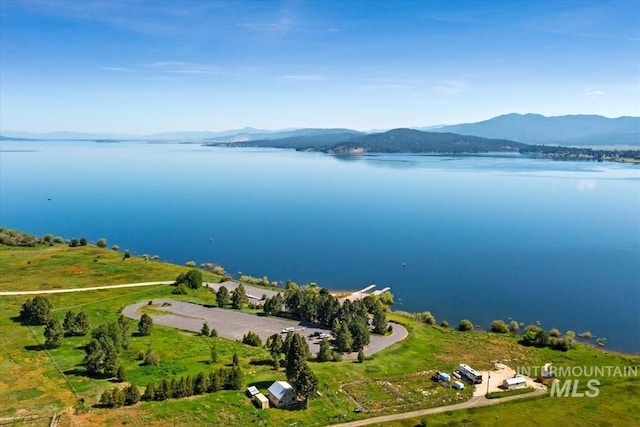23 Waterline Ln, Cascade, ID 83611 - aerial view of a water and mountain view