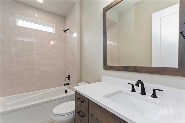 11966 W Zamalek Ct, Kuna, ID 83634 - bathroom featuring vanity and bathing tub / shower combination