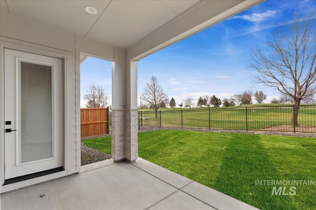 11966 W Zamalek Ct, Kuna, ID 83634 - fenced backyard featuring a patio