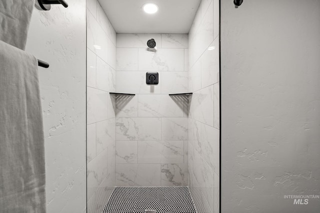 full bathroom with a tile shower