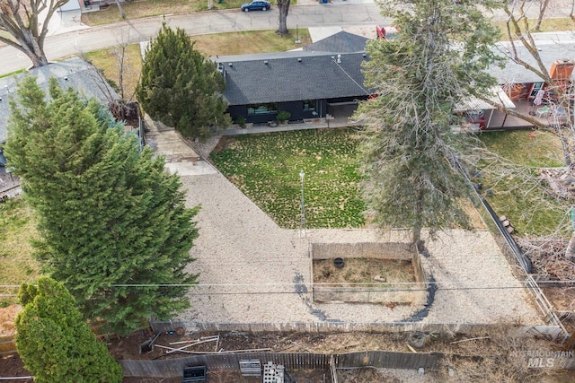 view from above of property