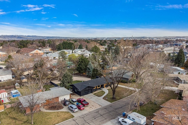 aerial perspective of suburban area