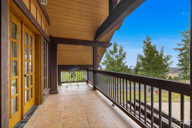 view of balcony