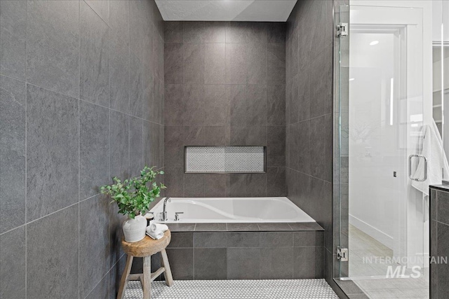13625 Hickory Rnch, Nampa, ID 83651 - full bathroom with a stall shower and a garden tub