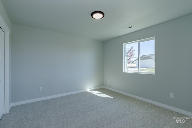 view of carpeted empty room