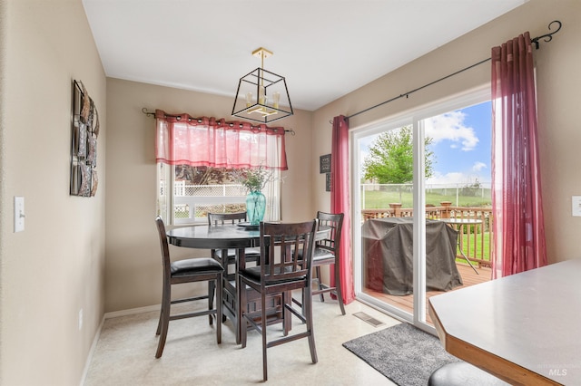 386 E Valleyview Ave, Genesee, ID 83832 - dining room with a chandelier and baseboards