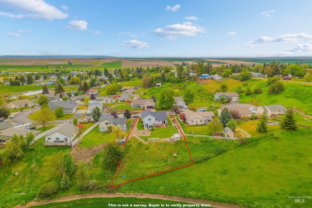 386 E Valleyview Ave, Genesee, ID 83832 - aerial view of residential area with property boundaries highlighted