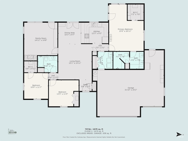 1177 N Lopez Ave, Eagle, ID 83616 - floor plan / room layout